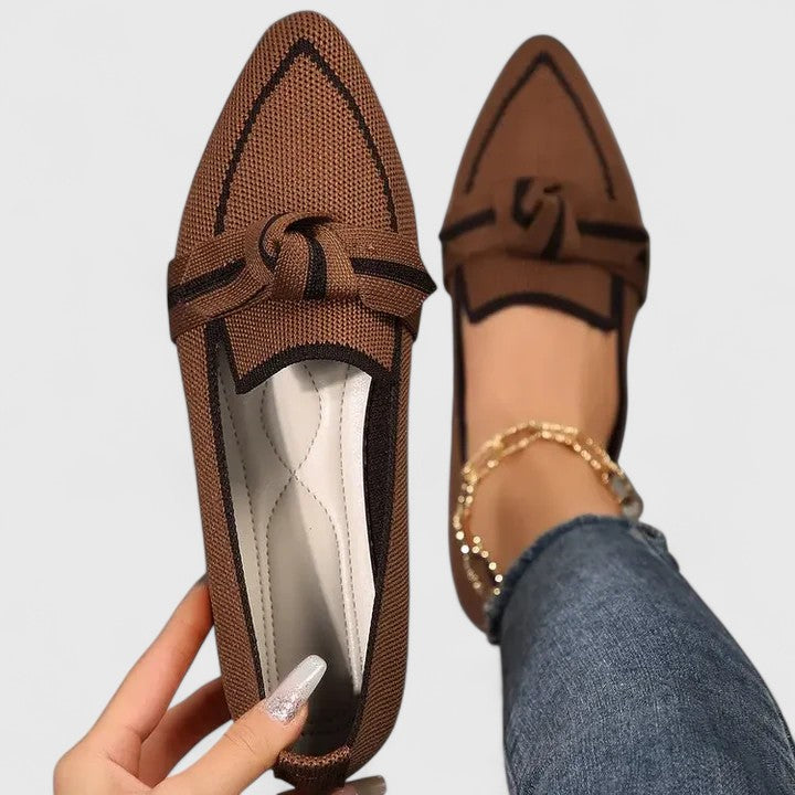 Women's Orthopedic Arch Support Pointed Toe Loafers Chic Versatile Slip-On Flat – Maricela - Lolly 