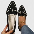 Women's Orthopedic Arch Support Pointed Toe Loafers Chic Versatile Slip-On Flat – Maricela - Lolly 