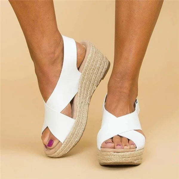 Women's Orthopedic Cushioned Sandals Contoured Footbed Wedge Breathable Casual Summer – Neve - Lolly 