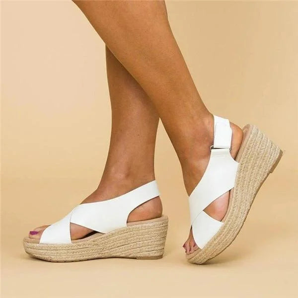 Women's Orthopedic Cushioned Sandals Contoured Footbed Wedge Breathable Casual Summer – Neve - Lolly 