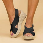 Women's Orthopedic Cushioned Sandals Contoured Footbed Wedge Breathable Casual Summer – Neve - Lolly 