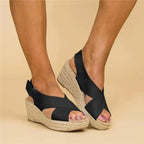 Women's Orthopedic Cushioned Sandals Contoured Footbed Wedge Breathable Casual Summer – Neve - Lolly 