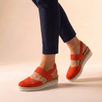 Women's Orthopedic Espadrille Platform Sandals Comfort Fit Elevated Sole Casual Summer Vacation – Hannah - Lolly 