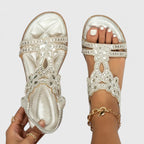 Women's Orthopedic Flat Sandals Stability Sole Pressure Relief Anti-Fatigue Elegant – Khalessi - Lolly 
