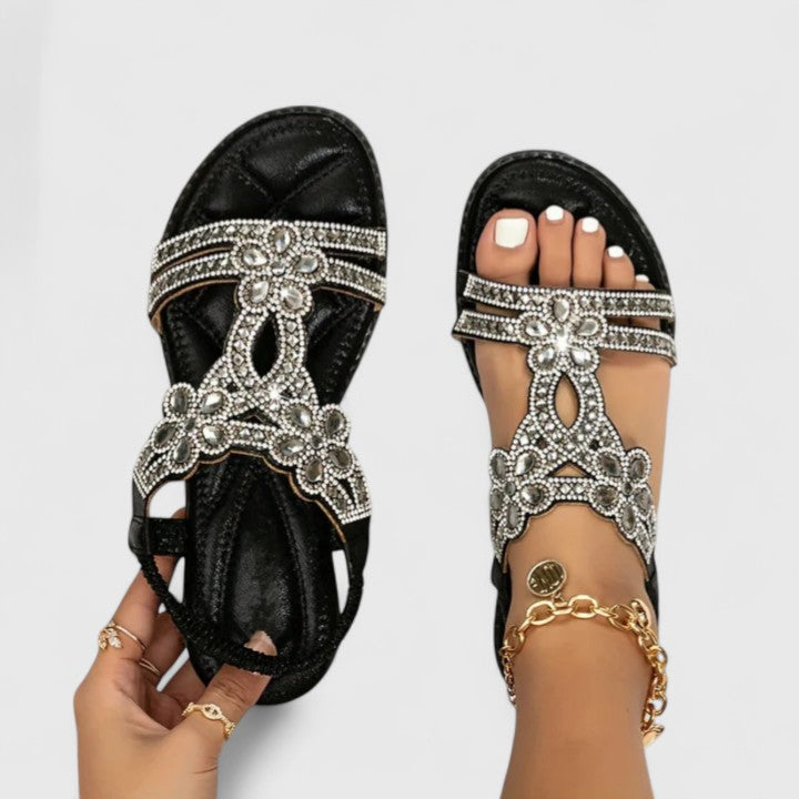 Women's Orthopedic Flat Sandals Stability Sole Pressure Relief Anti-Fatigue Elegant – Khalessi - Lolly 