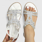 Women's Orthopedic Flat Sandals Stability Sole Pressure Relief Anti-Fatigue Elegant – Khalessi - Lolly 