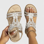 Women's Orthopedic Flat Sandals Stability Sole Pressure Relief Anti-Fatigue Elegant – Khalessi - Lolly 