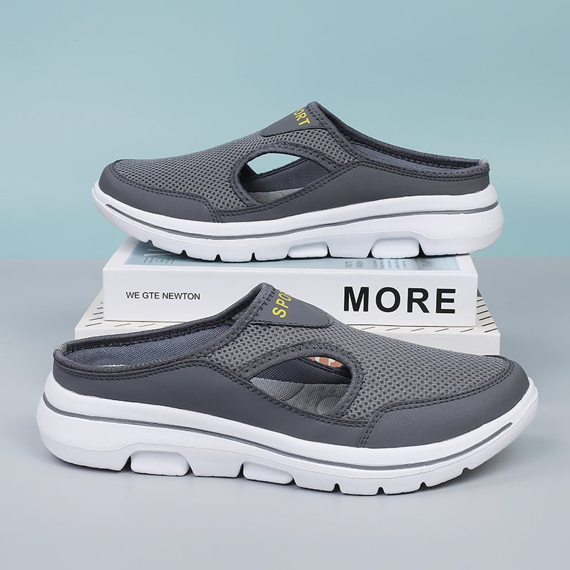 Women's Orthopedic Mesh Slippers Breathable Cushioned Sole Slip-On Casual Summer Walking Comfort - Lolly 