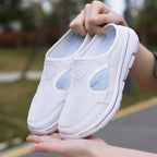 Women's Orthopedic Mesh Slippers Breathable Cushioned Sole Slip-On Casual Summer Walking Comfort - Lolly 