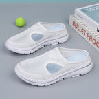 Women's Orthopedic Mesh Slippers Breathable Cushioned Sole Slip-On Casual Summer Walking Comfort - Lolly 