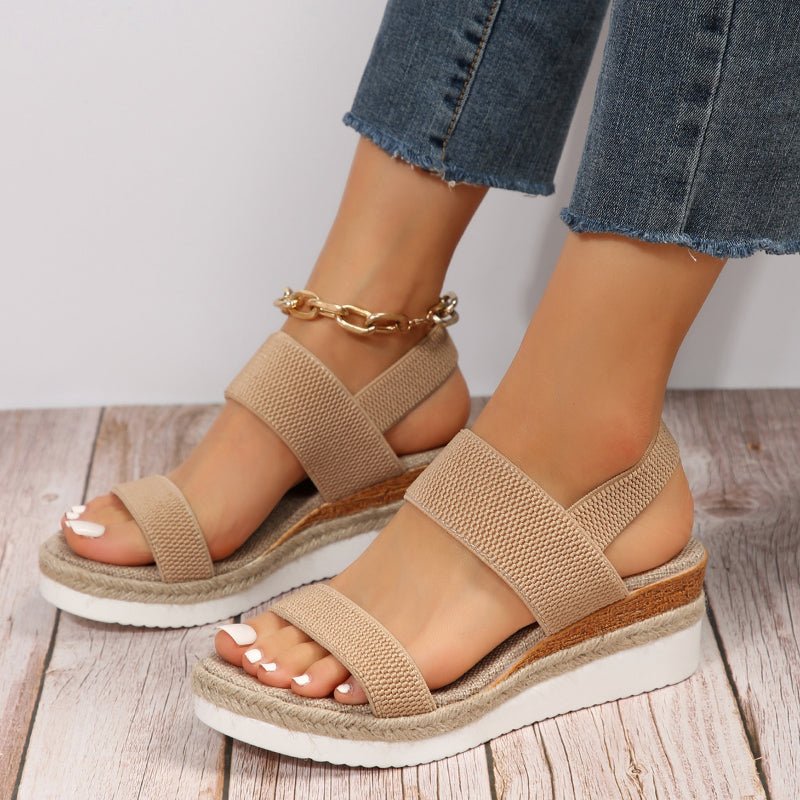 Women's Orthopedic Platform Sandals Lightweight Breathable Sporty Minimalist Casual – Melyora - Lolly 