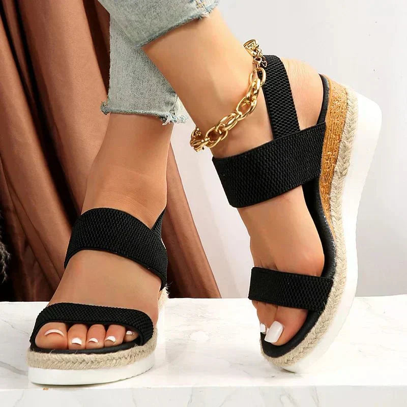 Women's Orthopedic Platform Sandals Lightweight Breathable Sporty Minimalist Casual – Melyora - Lolly 