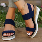 Women's Orthopedic Platform Sandals Lightweight Breathable Sporty Minimalist Casual – Melyora - Lolly 