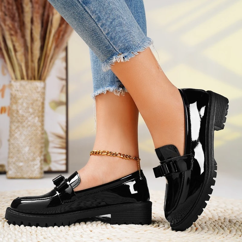 Women's Orthopedic Platform Slip-On Loafers Elevated Sole Cushioned Casual Work Chic Everyday – Fiona - Lolly 