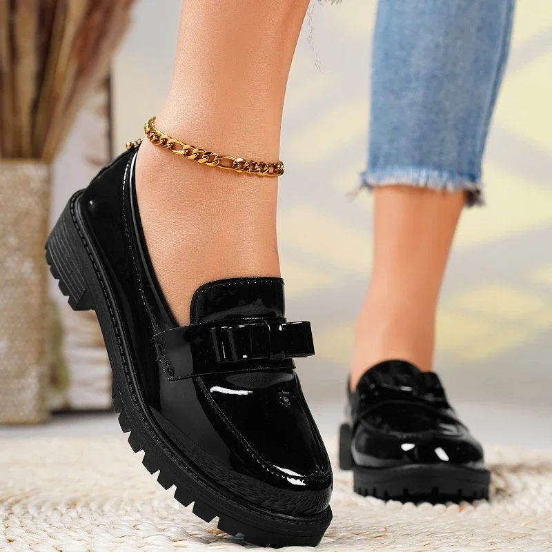 Women's Orthopedic Platform Slip-On Loafers Elevated Sole Cushioned Casual Work Chic Everyday – Fiona - Lolly 