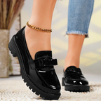 Women's Orthopedic Platform Slip-On Loafers Elevated Sole Cushioned Casual Work Chic Everyday – Fiona - Lolly 