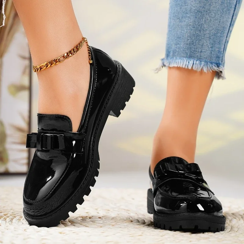 Women's Orthopedic Platform Slip-On Loafers Elevated Sole Cushioned Casual Work Chic Everyday – Fiona - Lolly 
