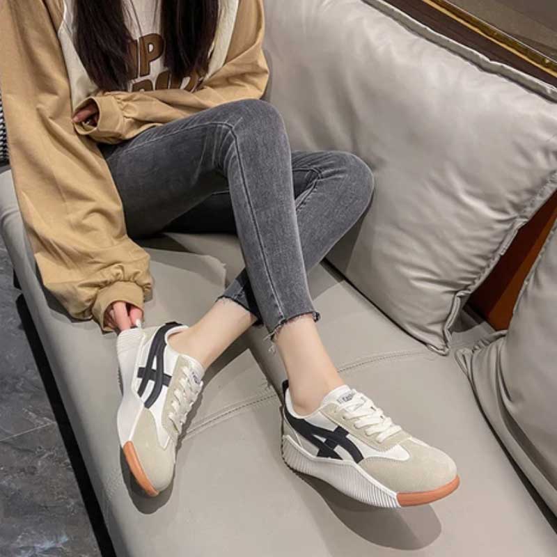 Women's Orthopedic Platform Sneakers Lace-Up Chunky Sole Breathable Casual Everyday Shoes – Serenity - Lolly 