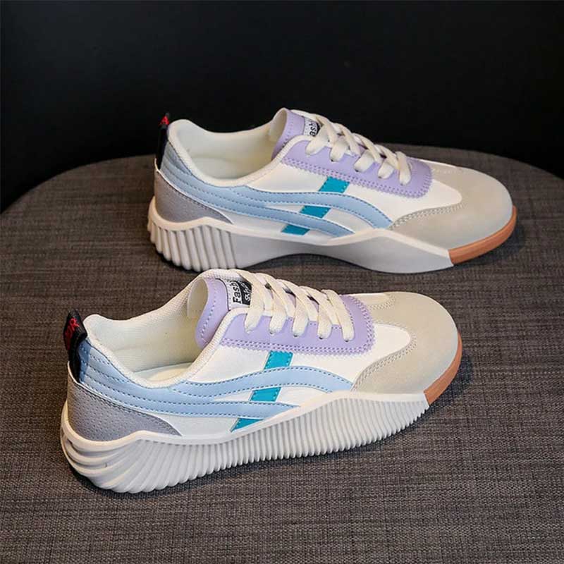 Women's Orthopedic Platform Sneakers Lace-Up Chunky Sole Breathable Casual Everyday Shoes – Serenity - Lolly 