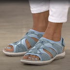 Women's Orthopedic Sandals Adjustable Strap Open Toe Cushioned Sole Comfortable Summer Walking - Lolly 