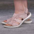 Women's Orthopedic Sandals Adjustable Strap Open Toe Cushioned Sole Comfortable Summer Walking - Lolly 