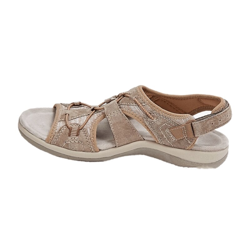 Women's Orthopedic Sandals Adjustable Strap Open Toe Cushioned Sole Comfortable Summer Walking - Lolly 