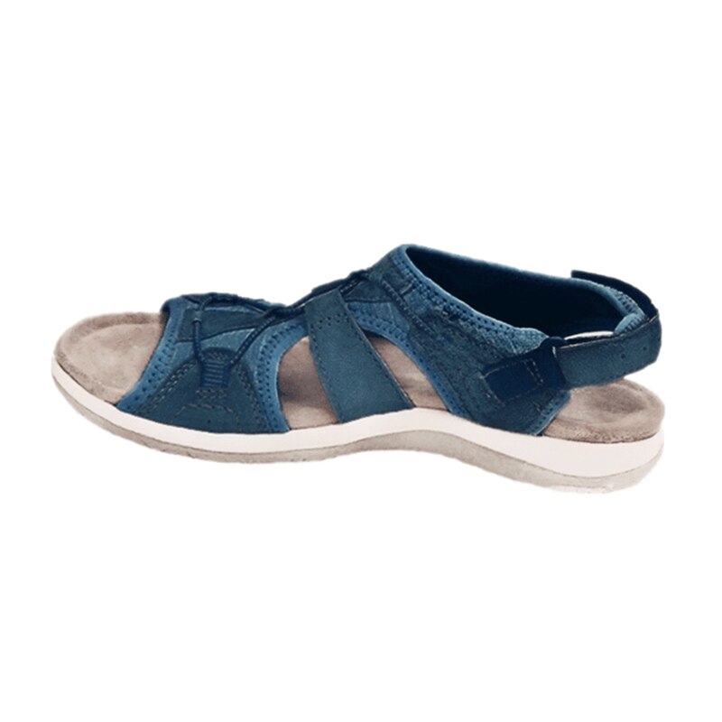 Women's Orthopedic Sandals Adjustable Strap Open Toe Cushioned Sole Comfortable Summer Walking - Lolly 