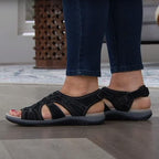 Women's Orthopedic Sandals Adjustable Strap Open Toe Cushioned Sole Comfortable Summer Walking - Lolly 