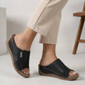 Women's Orthopedic Slip-On Wedge Comfort Slippers Open Toe Casual Summer – Madison - Lolly 