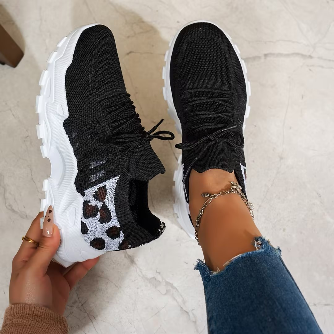 Women's Orthopedic Sneakers Wide Toe Box Arch Support Foot Pain Relief Chunky – Maica - Lolly 