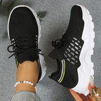 Women's Orthopedic Sneakers Wide Toe Box Arch Support Foot Pain Relief Chunky – Maica - Lolly 