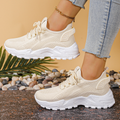 Women's Orthopedic Sneakers Wide Toe Box Arch Support Foot Pain Relief Chunky – Maica - Lolly 