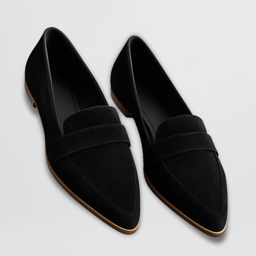 Women's Orthopedic Soft Suede Loafers Cushioned No Break-In Everyday Comfort Flat – Helen - Lolly 