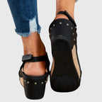 Women's Orthopedic Wedge Sandals Cushioned Insole Adjustable Buckle All-Day Comfort – Adela - Lolly 