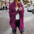 Women's Oversized Batwing Knitted Cardigan Open Front Boho Casual Everyday Sweater Outerwear – Mult - Lolly 