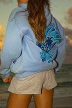 Women's Oversized Graphic Hoodie Beach Casual Pullover Sweatshirt - Lolly 