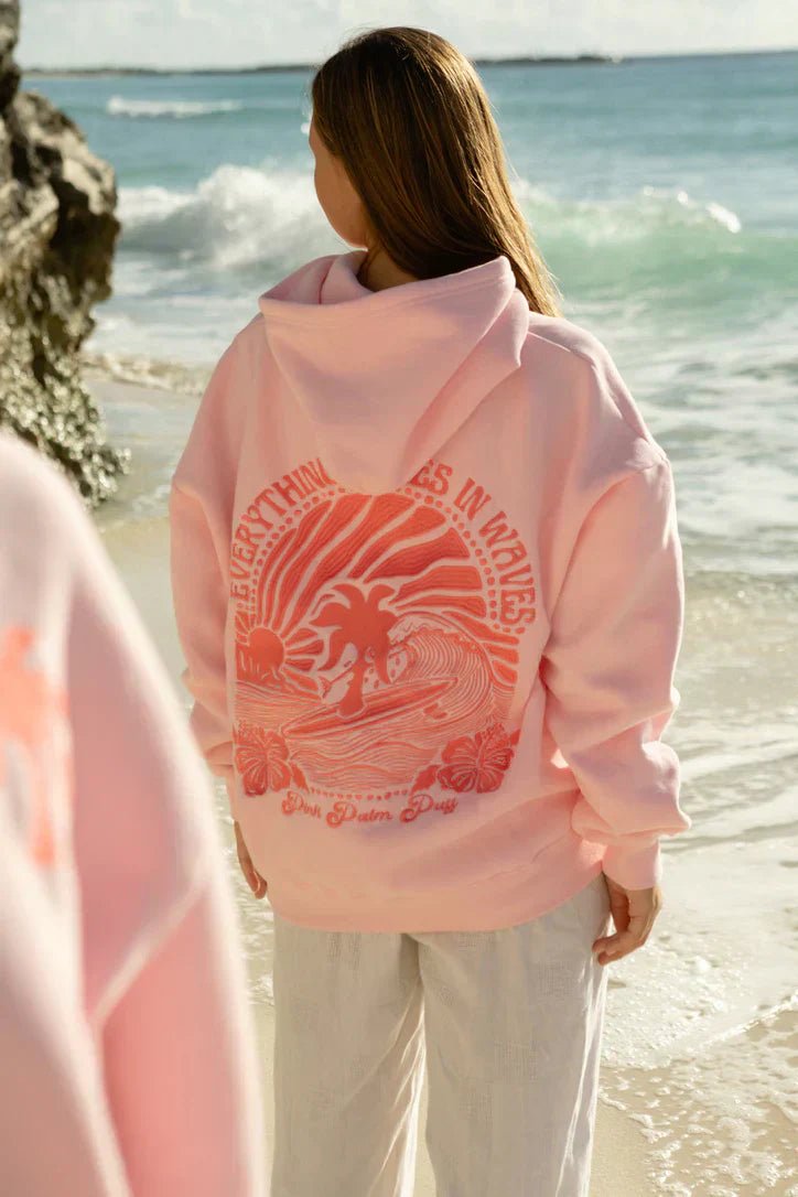 Women's Oversized Graphic Hoodie Beach Casual Pullover Sweatshirt - Lolly 