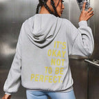 Women's Oversized Graphic Hoodie Casual Pullover Motivational Print Sweatshirt - Lolly 