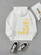 Women's Oversized Graphic Hoodie Casual Pullover Motivational Print Sweatshirt - Lolly 
