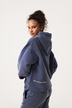 Women's Oversized Graphic Hoodie Rhinestone Streetwear Casual Pullover - Lolly 