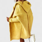Women's Oversized Hooded Cardigan Long Knit Open Front Cozy Casual Winter - Lolly 