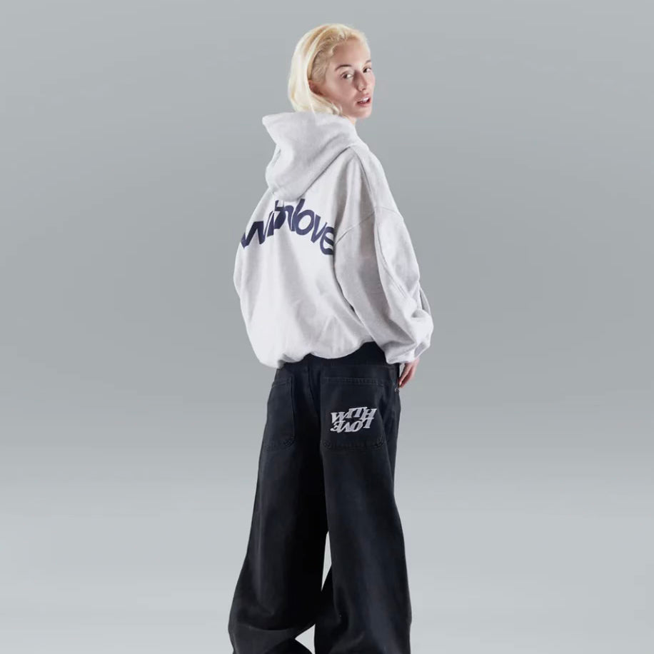 Women's Oversized Hoodie Pullover Cropped Casual Streetwear - Lolly 