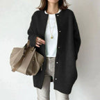 Women's Oversized Knit Cardigan Long Open Front Casual Winter Cozy Sweater - Lolly 