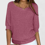 Women's Oversized Knit Sweater Batwing Sleeve Casual Pullover - Lolly 
