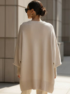 Women's Oversized Knit Sweater Batwing Sleeve Pullover Casual Winter - Lolly 