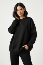 Women's Oversized Sweatshirt Long Sleeve Pullover Casual Loungewear - Lolly 