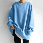 Women's Oversized Sweatshirt Long Sleeve Pullover Casual Loungewear - Lolly 