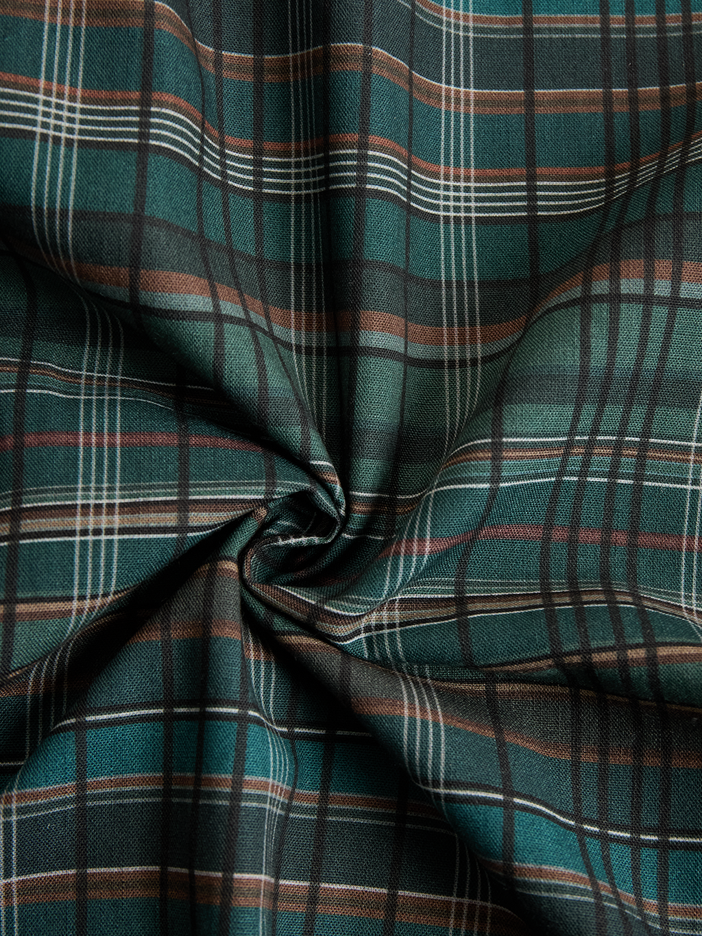 Women's Plaid Lapel Single-Breasted Shirt Long Dress Long Sleeve Casual Elegant – Green Tartan - Lolly 