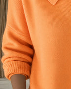 Women's Relaxed-Fit Button-Up Collared Knit Cardigan Casual Everyday Layering - Lolly 