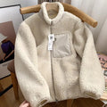 Women's Sherpa Fleece Jacket Zip-Up Oversized Winter Casual Warm Coat - Lolly 